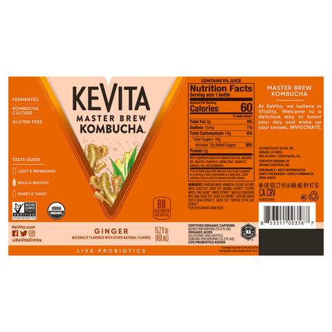 Kevita DRINK KOMBUCHA GINGER