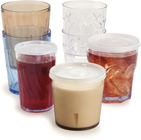 Carlisle TUMBLER STACKABLE™ OLD FASHION SAN PLASTIC CLEAR 9 OZ
