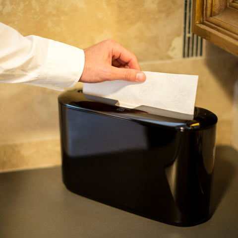 Tork Xpress Black Countertop Towel Dispenser, 12.68 x 4.56 x 7.92 inch