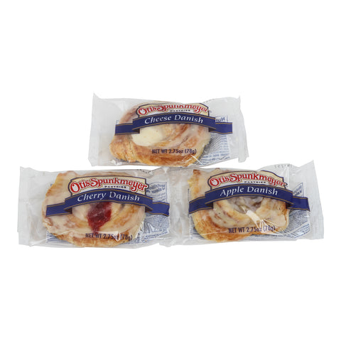 Otis Spunkmeyer® DANISH VARIETY PACK APPLE/CHERRY/CHEESE TRAY PACK IW