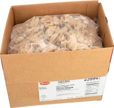 Tyson® CHICKEN MEAT PULLED 60/40 WHITE/DARK 100% ALL NATURAL FC 10239940928