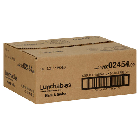 Kraft Oscar Mayer Lunchable Ham and Swiss Cheese, 4.5 Ounce -- 16 per case.