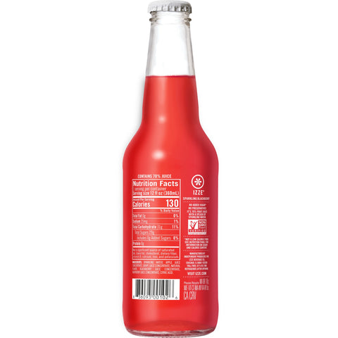 Izze JUICE BLACKBERRY SPARKLING GLASS BOTTLE