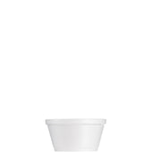 Container Foam White Food Squat 8 Oz