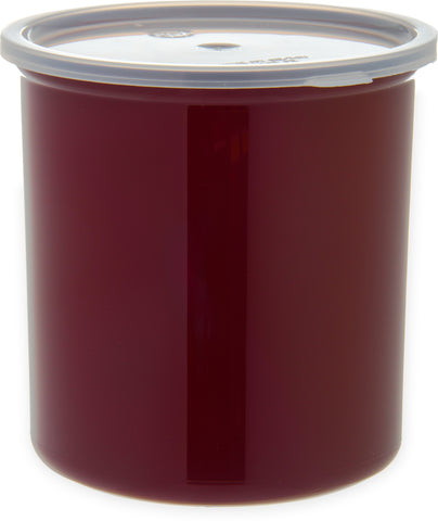 Carlisle CROCK POLY-TUF™ W/ LID BROWN 2.7 QT