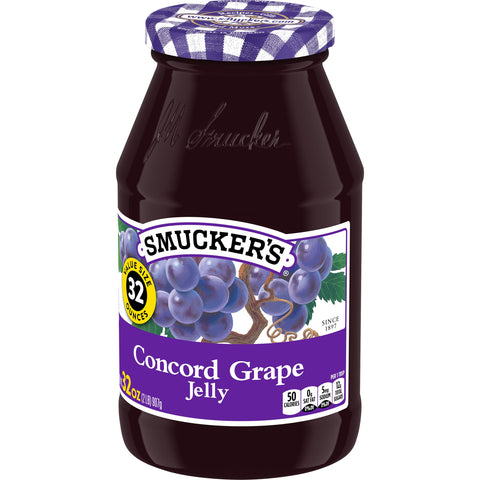 Smuckers Grape Jelly, 32 Ounce -- 12 per case.