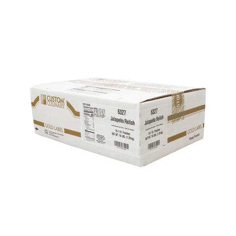 Custom Culinary Gold Label Jalapeno Relish, 1 Pound -- 16 per case.