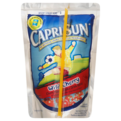 Capri Sun Wild Cherry Soft Juice Drink, 60 Fluid Ounce -- 4 per case.