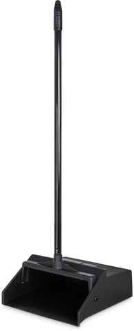 Carlisle DUSTPAN DUO-PAN™ UPRIGHT W/ METAL HANDLE - BLACK