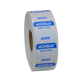 National Checking LABEL FOOD ROTATION TRILINGUAL BLUE MONDAY 1X1