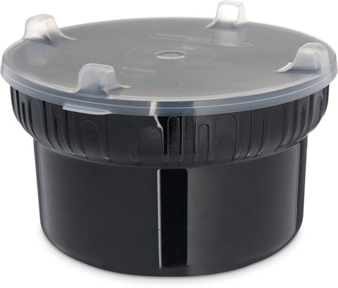 Carlisle CROCK GOURMET BLACK PC W/ CLEAR LID 1.9 QT 7.12