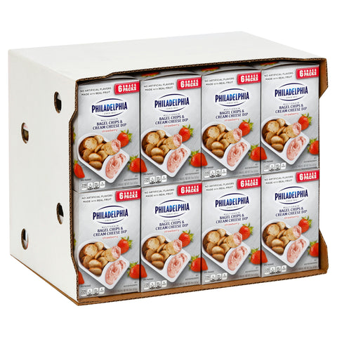Philadelphia BAGEL CHIPS CREAM CHEESE DIP STRAWBERRY SNACKS