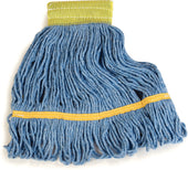 Flo-Pac® MOP SMALL LOOPED-END W/ YELLOW BAND BLUE