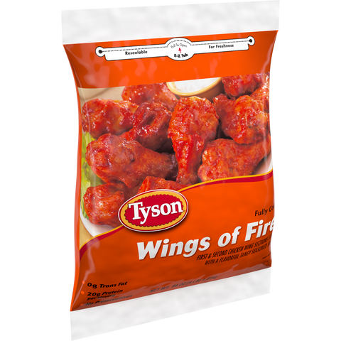 Tyson® CHICKEN WING COOKED GLAZED OF FIRE 10052390928