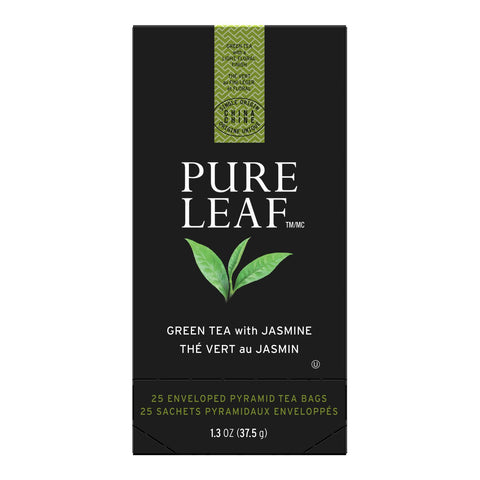 Pure Leaf Green with Jasmine Enveloped Hot Tea Bags, 25 count -- 6 per case