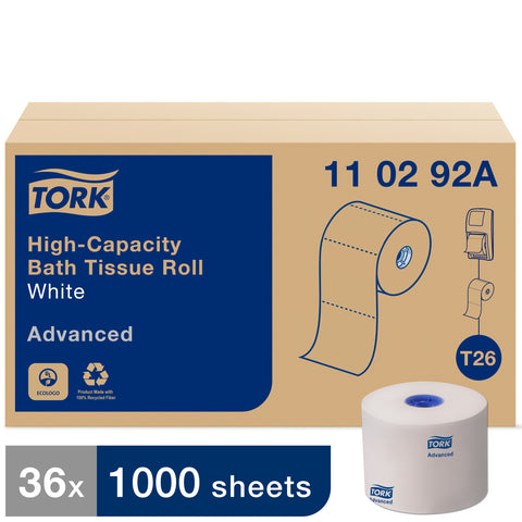 Tork Advanced TISSUE BATH HIGH CAPACITY WHITE 2-PLY