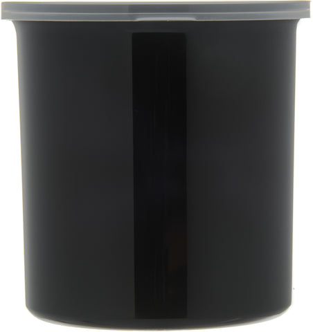 Carlisle CROCK POLY-TUF™ W/ LID BLACK 1.2 QT