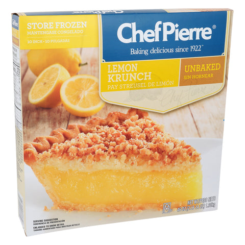 Chef Pierre PIE LEMON KRUNCH FRUIT TRADITIONAL RTB 10