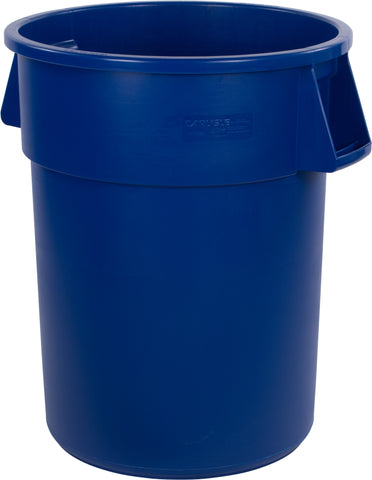 Carlisle CONTAINER WASTE BRONCO™ ROUND WASTE BIN BLUE 55 GAL