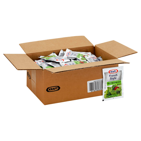 Kraft Fat Free French Style Dressing Pouch, 1.5 Ounce -- 60 per case