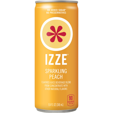 Izze JUICE SPARKLING PEACH CAN