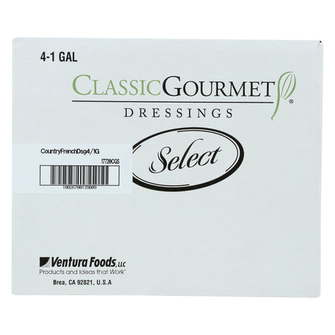 Ventura Foods Classic Gourmet Select Country French Salad Dressing, 4 Gallon.