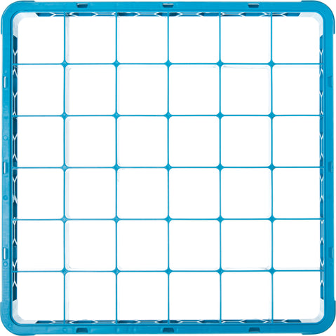 Carlisle RACK GLASS EXTENDER DIVIDED OPTICLEAN™ 36-COMPARTMENT CARLISLE BLUE