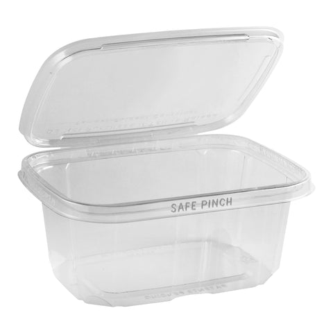 Safe Pinch® CONTAINER TAMPER-EVIDENT CLEAR HINGED TE6732 32 OZ