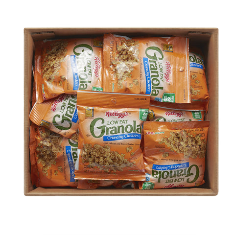 Kelloggs Low Fat Granola Crunchy Cluster Cereal, 2 Ounce -- 48 per case.