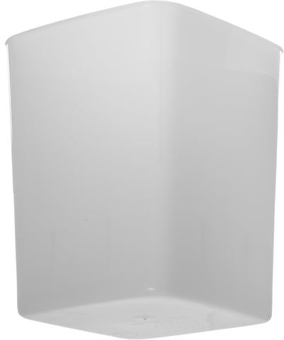 Carlisle CONTAINER FOOD PLASTIC SQUARE WHITE 4 QT