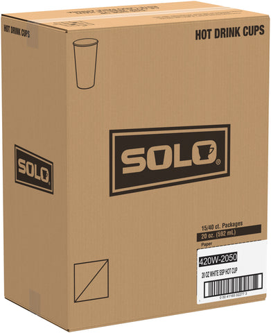 Cup Paper Hot Single Sided Poly 20 Oz