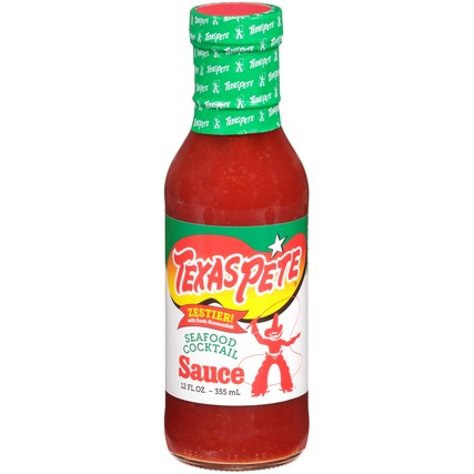 Texas Pete® SAUCE COCKTAIL SEAFOOD ZESTY GLASS BOTTLE