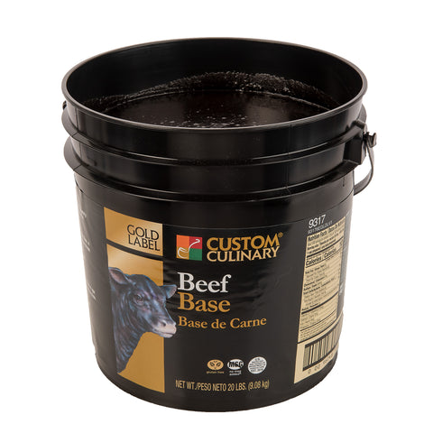 Custom Culinary Gold Label Beef Base, 20 Pound.