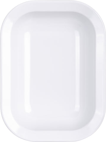 Carlisle BAKER SERVER RECTANGLE MELAMINE WHITE 28 OZ