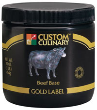 Custom Culinary Gold Label Beef Base, 20 Pound.