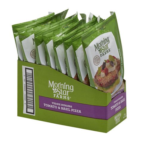 Morningstar Farms Tomato and Basil Pizza Veggie Burger, 9.5 Ounce -- 8 per case.