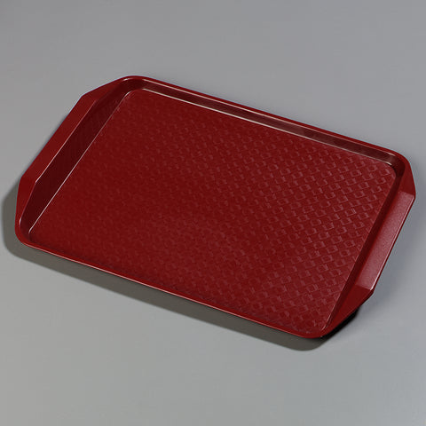Carlisle TRAY SERVING CAFE® HANDLED RED 12X17