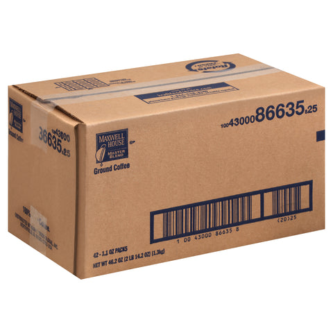 Maxwell House Master Blend Office Service Coffee - 1.1 oz. pack, 42 packs per case