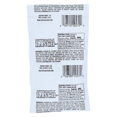 Dressing Ranch Buttermilk Single Serve Packet