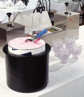 Carlisle SERVER COLDMASTER® ICE CREAM & LID BLACK 3 GAL