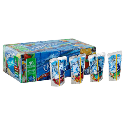Caprisun Soft Drink Ready To Drink Variety Pack, 1 pouch -- 40 pouch per case.