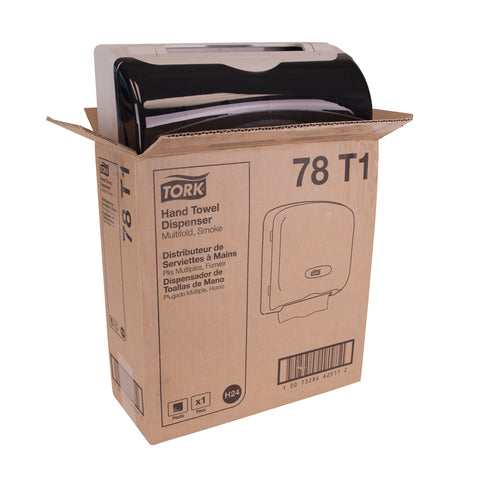 Tork® DISPENSER TOWEL MULTIFOLD SMOKE