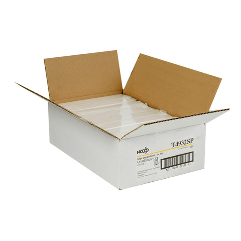 National Checking Company Guest Check Board - 1 Part Tan, 15 Line, 4.20 x 9 inch -- 2000 per case.