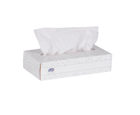 Tissue Facial Flat Box White 2-ply 8.2x7.9