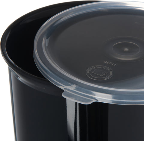 Carlisle CROCK CLASSIC BLACK W/ LID 1.2 QT