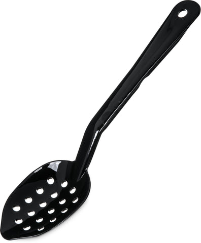 Carlisle SPOON SERVING PERFORATED PLASTIC BLACK 11
