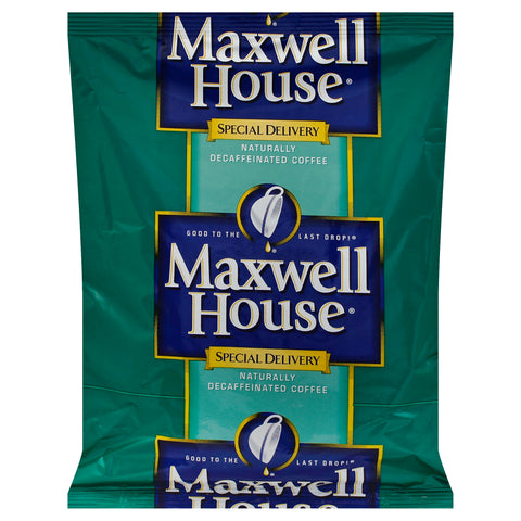 Maxwell House Special Delivery Decaf Ground Coffee - 1.5 oz. pouch, 112 pouches per case