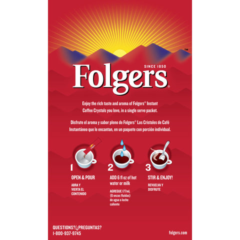 Folgers® COFFEE REGULAR CLASSIC ROAST STICK PACKET