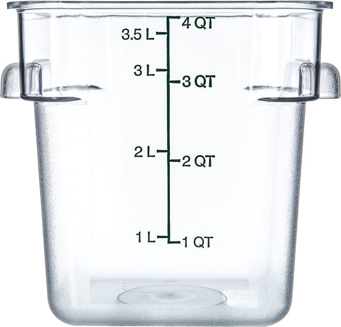 StorPlus™ CONTAINER FOOD STORAGE PLASTIC CLEAR SQUARE STORPLUS 4 QT