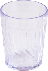 Tumbler San Plastic Clear Swirl 6 Oz